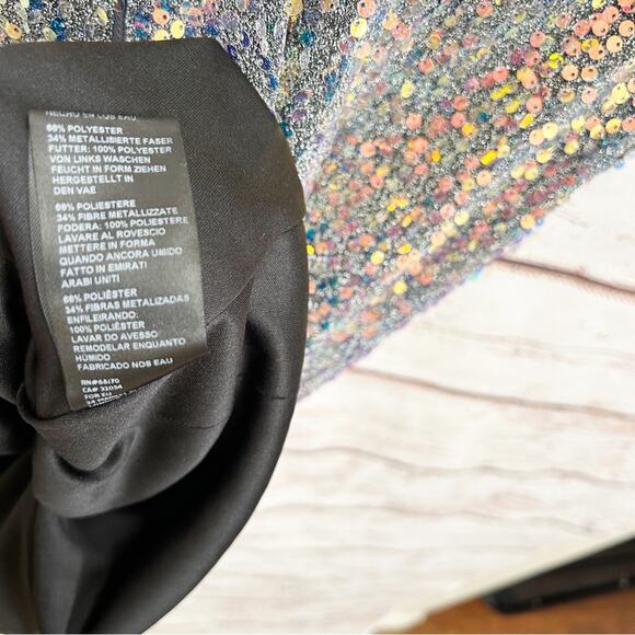URBAN OUTFITTERS Kyle Holographic Sequin Mini Dress Size XS - Picture 9 of 9